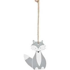 Décoration de Noël renard assis à suspendre