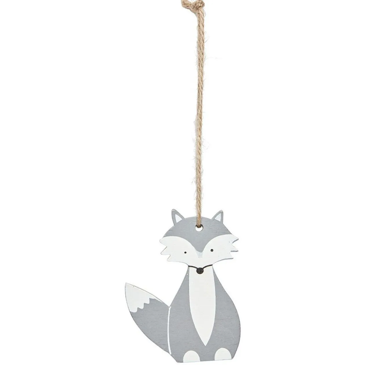 Décoration de Noël renard assis à suspendre