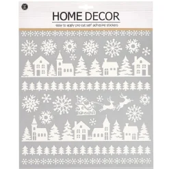 Décoration de Noël stickers motif paysage