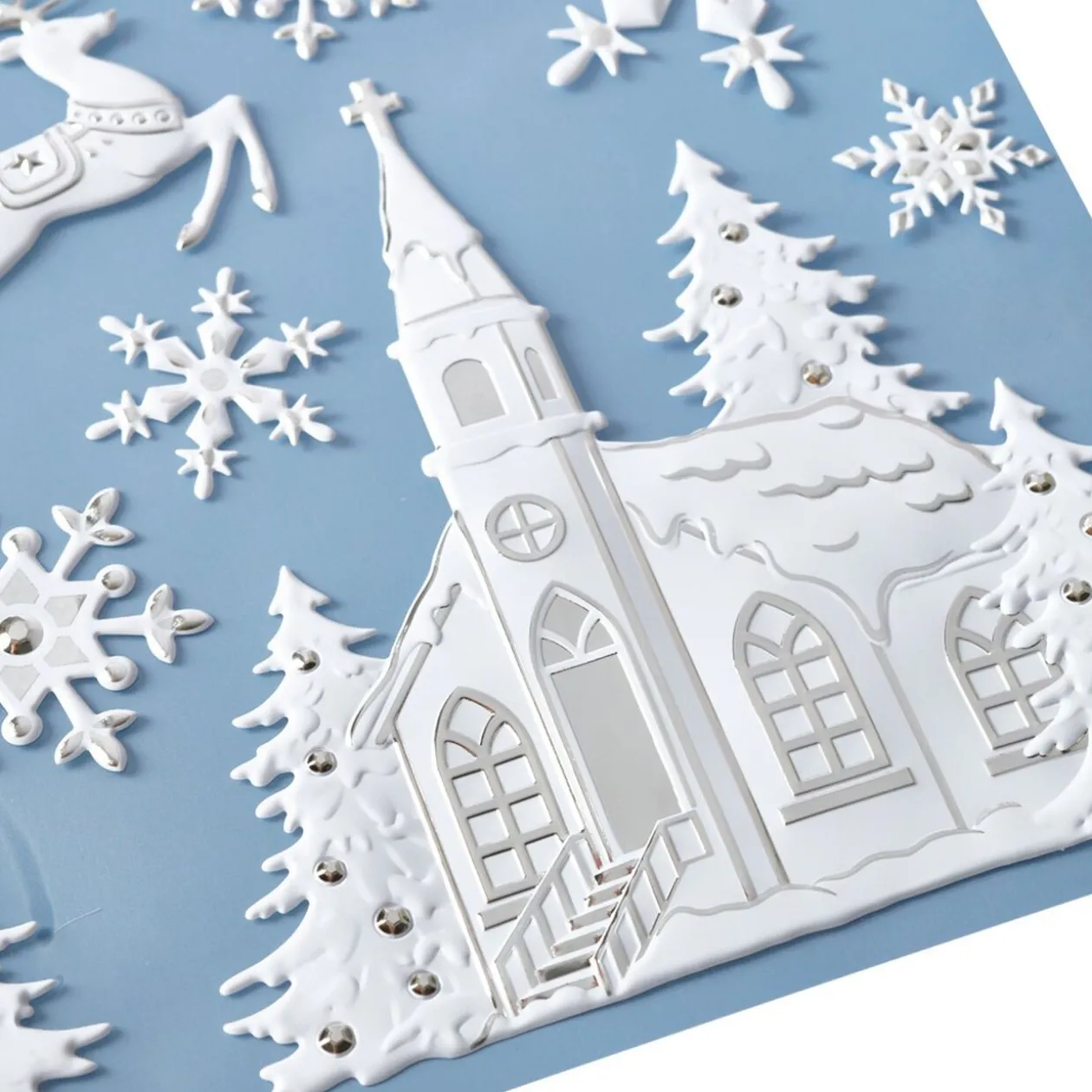 Décoration de Noël stickers 3D pour fenêtre