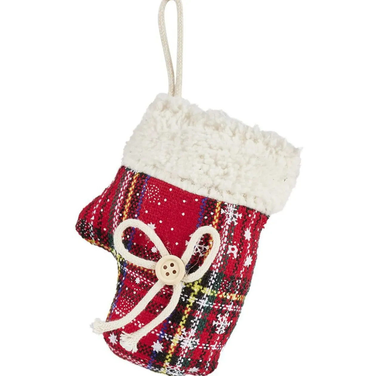 Décoration de Noël tartan à suspendre