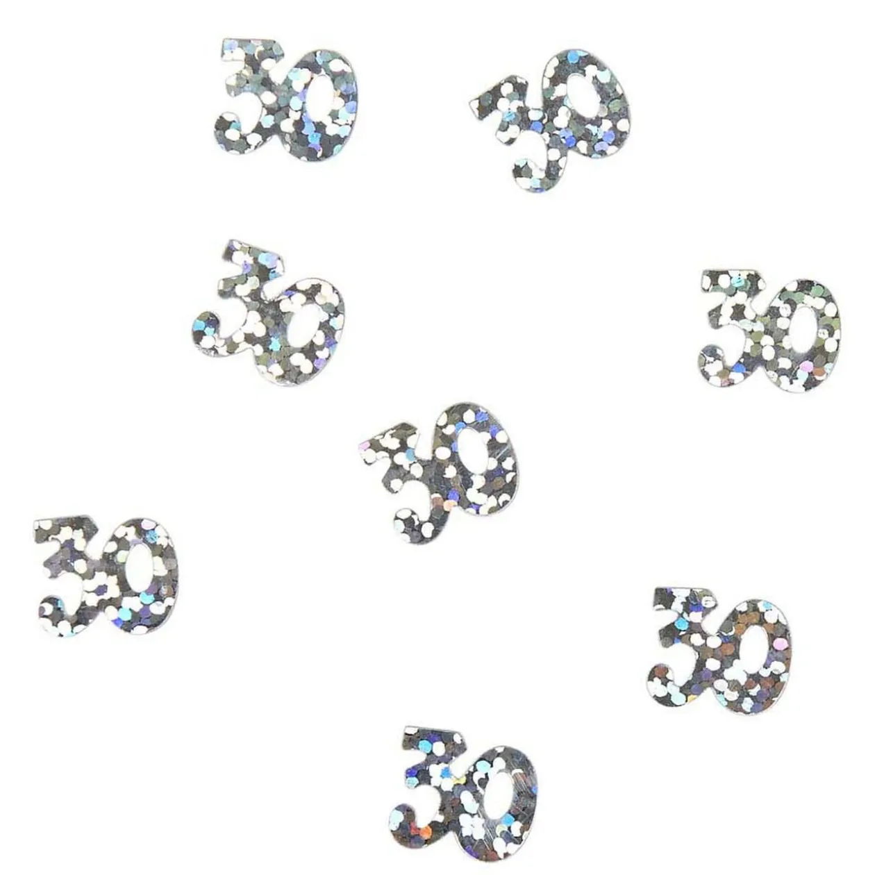 Décoration de table anniversaire 30 ans argenté