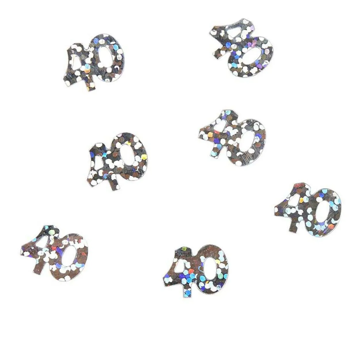 Décoration de table anniversaire 40 ans argenté