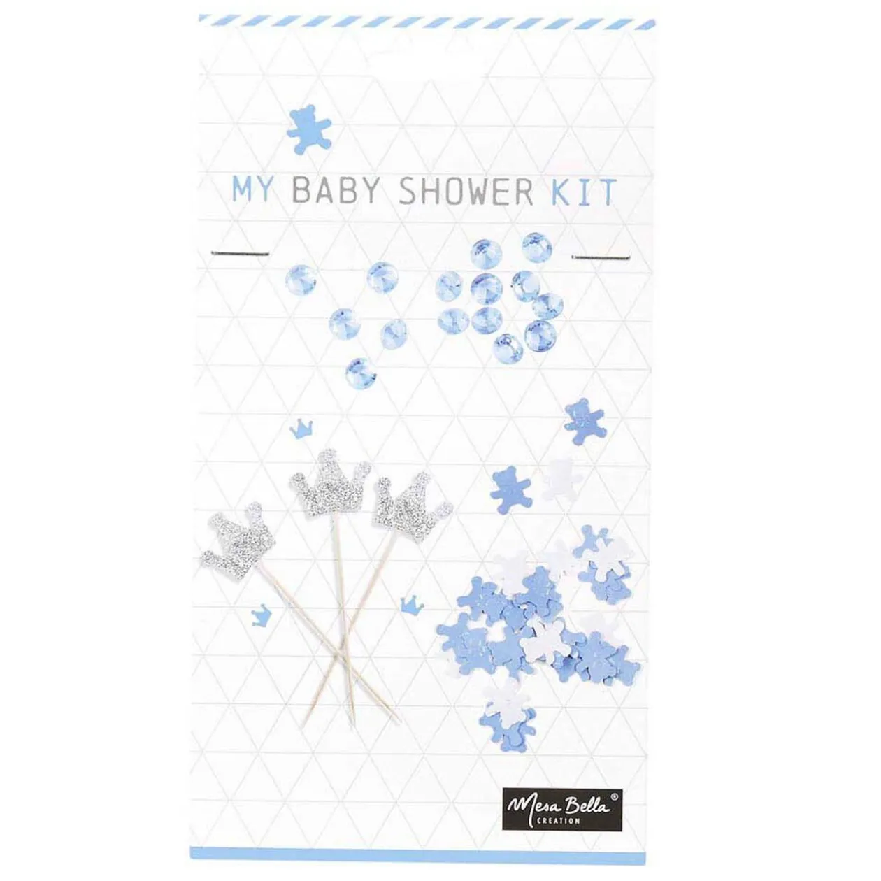 Décoration de table baptême garçon