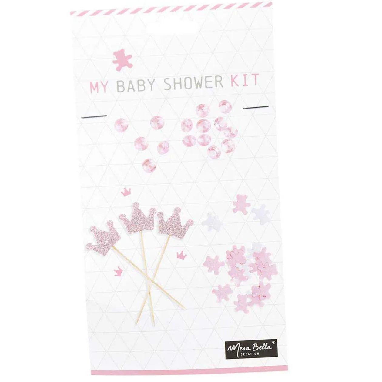 Décoration de table baptême fille