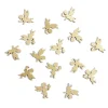 Décoration de table en bois forme ange doré 15 pièces