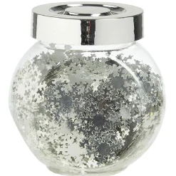 Décoration de table glitter dans bocal transparent