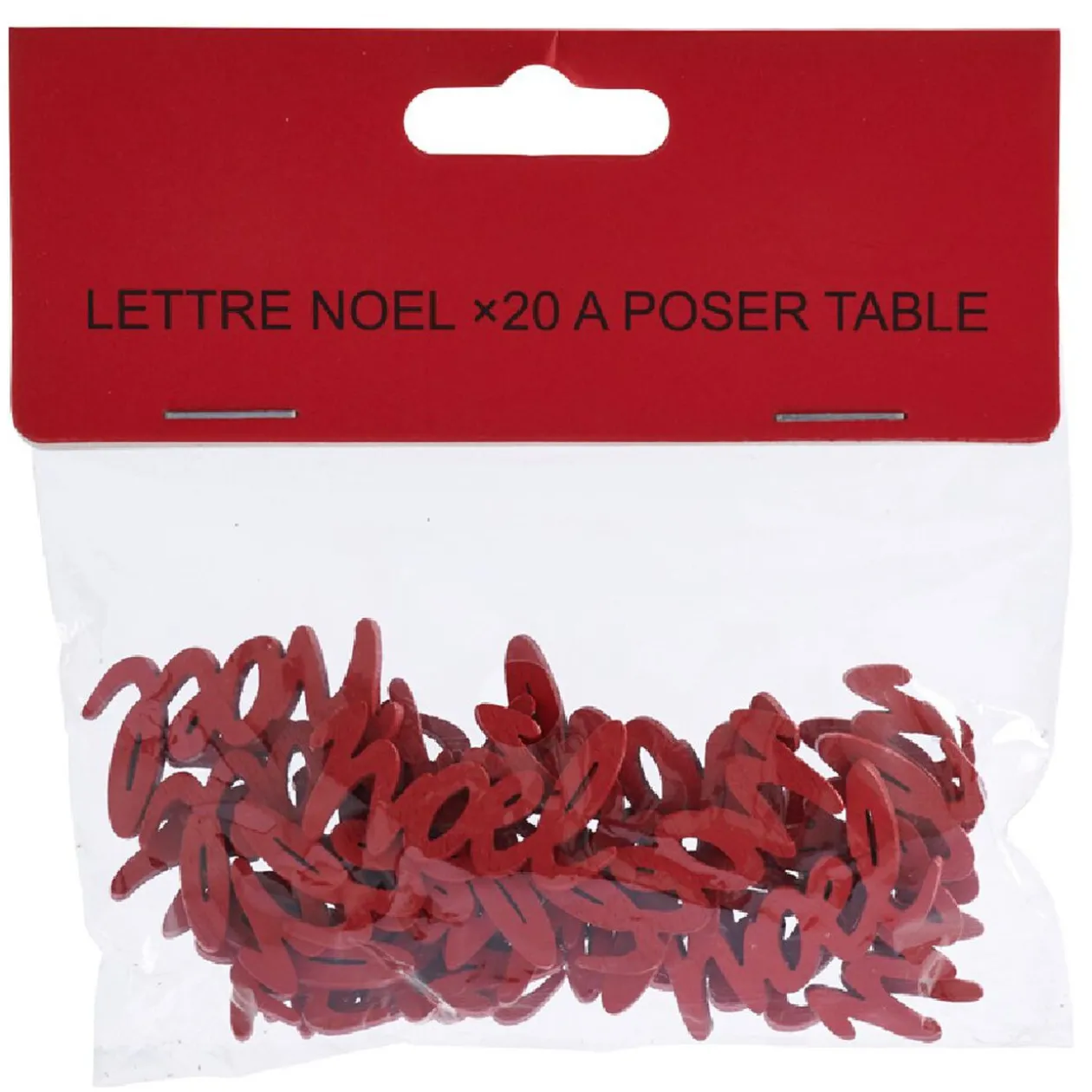 Décoration de table lettres de Noël x20