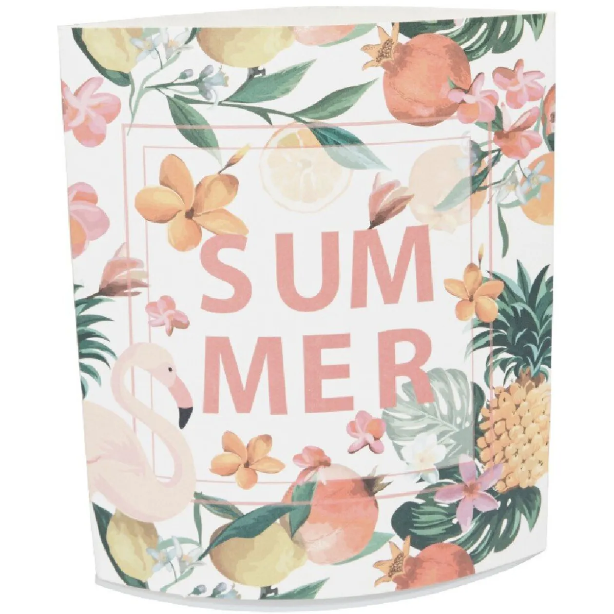 Décoration de table lumineuse décor tropical