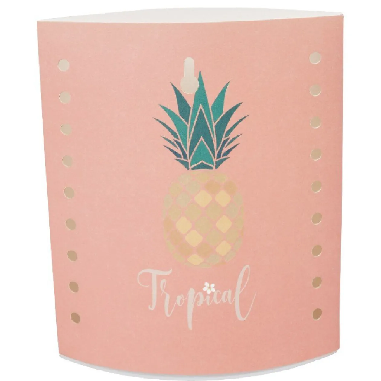 Décoration de table lumineuse décor tropical