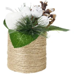 Décoration de table Noël sapin pot à poser