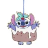 Décoration Disney Stitch en bois à suspendre H15cm