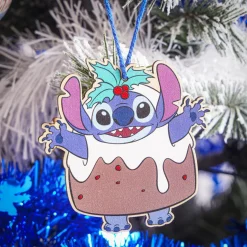 Décoration Disney Stitch en bois à suspendre H15cm