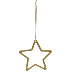 Décoration en métal doré à suspendre