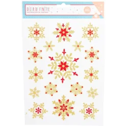 Décoration fenêtre Noël électrostatique étoile ou flocon