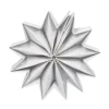 Décoration forme étoile 3D argentée à déplier