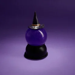Décoration Halloween boule animée LED chapeau sorcière