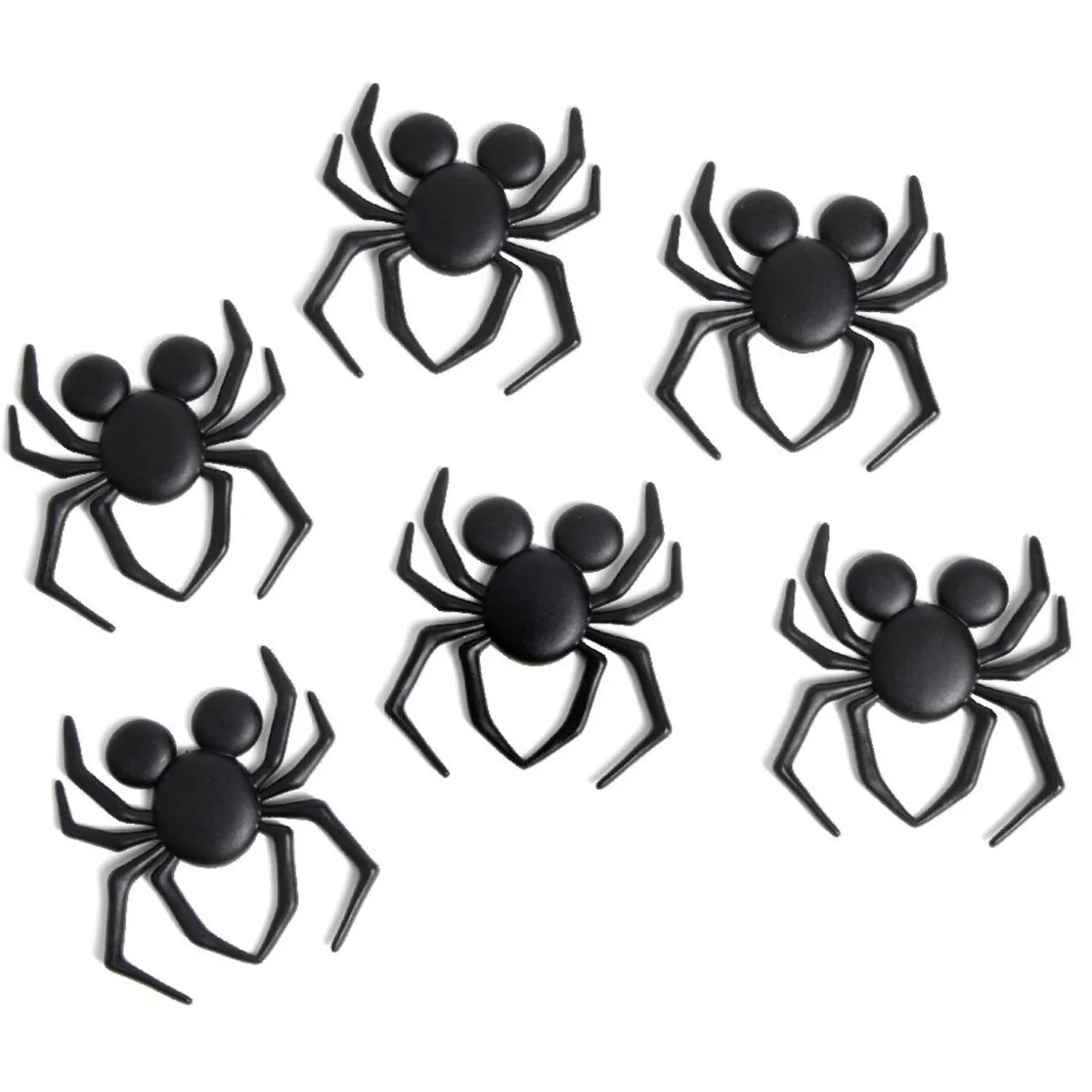 Décoration Halloween Disney araignée Mickey noire 6 pièces
