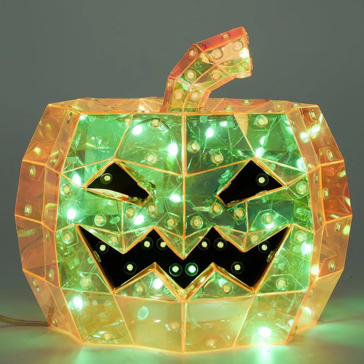 Décoration lumineuse Halloween LED USB tête de citrouille Ø20xH17cm