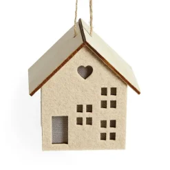 Décoration lumineuse maison de Noël à piles - 3 coloris