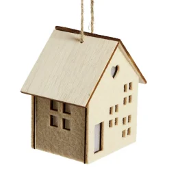 Décoration lumineuse maison de Noël à piles - 3 coloris