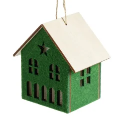 Décoration lumineuse maison de Noël à piles - 3 coloris