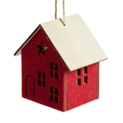 Décoration lumineuse maison de Noël à piles - 3 coloris