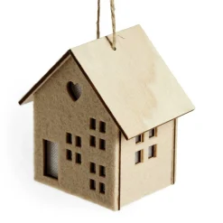 Décoration lumineuse maison de Noël à piles - 3 coloris