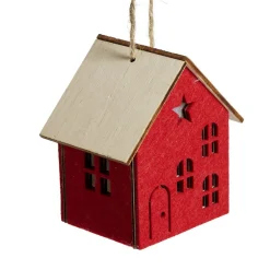 Décoration lumineuse maison de Noël à piles - 3 coloris