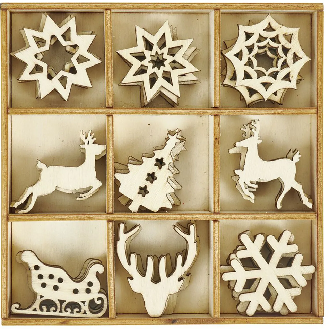 Décoration Noël bois x36