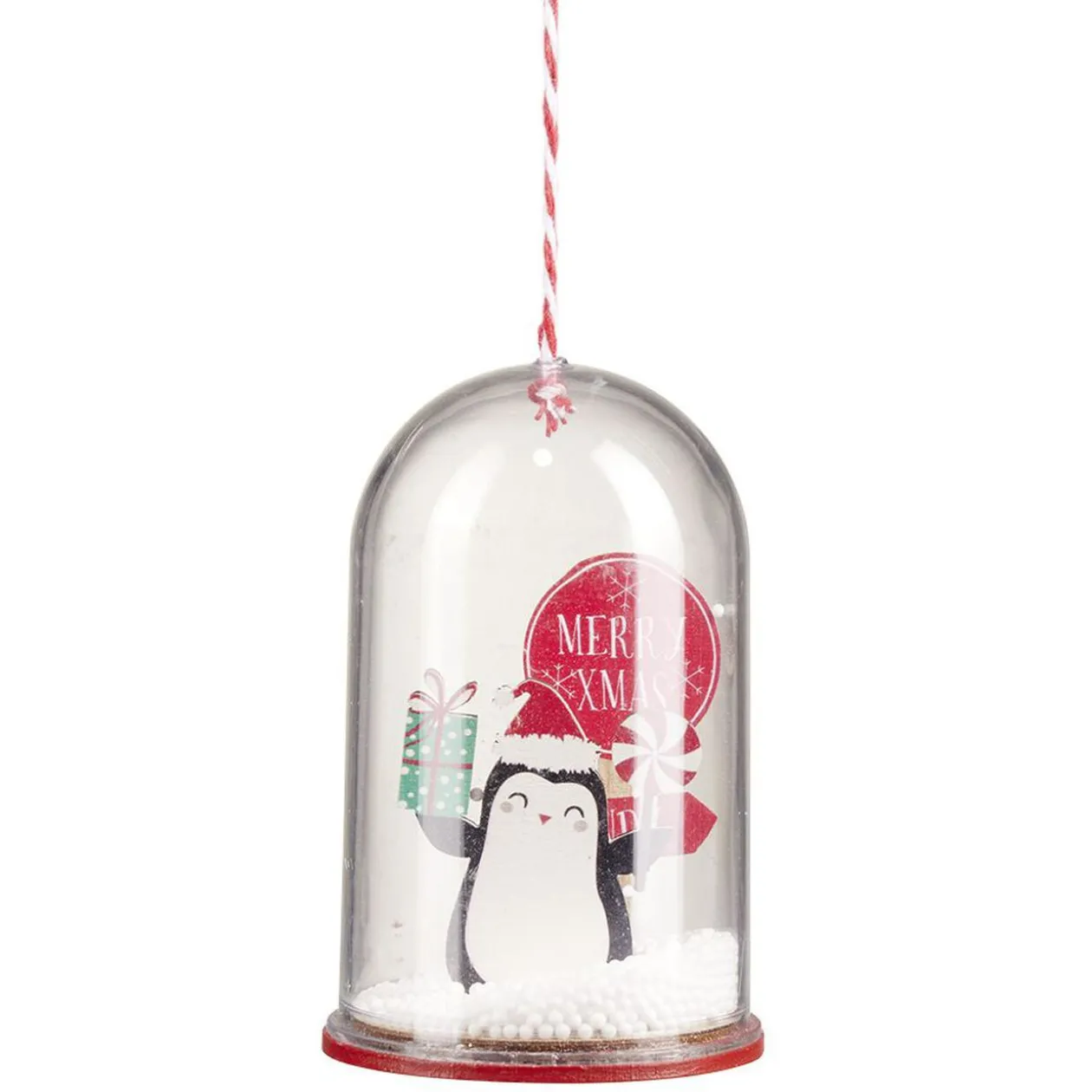 Décoration Noël cloche à suspendre avec personnage bois H.9,5 cm