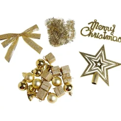 Décoration Noël paillette x24 - argenté/doré/rouge