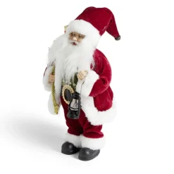 Décoration Père Noël à poser rouge H30cm