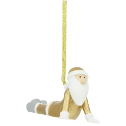 Décoration Père Noël Yoga à suspendre