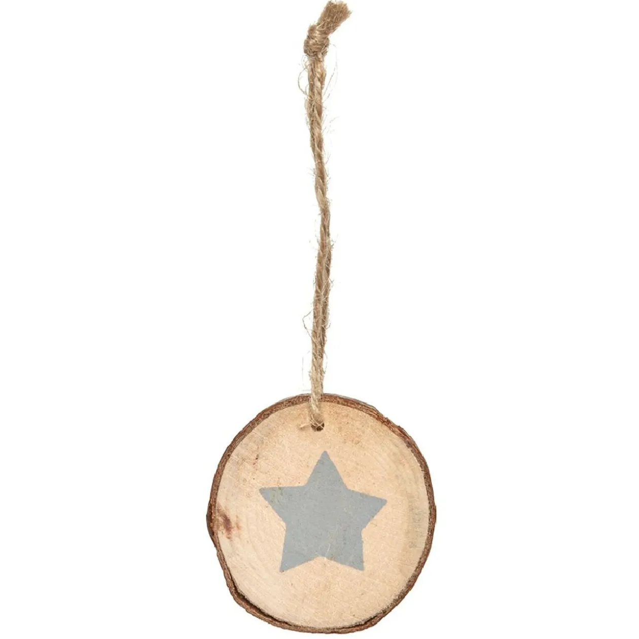 Décoration rondin de bois Noël x6