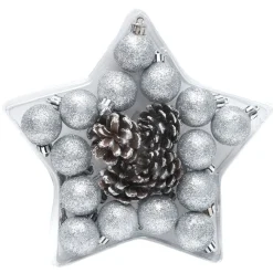 Décorations de Noël boules et pommes de pin x19