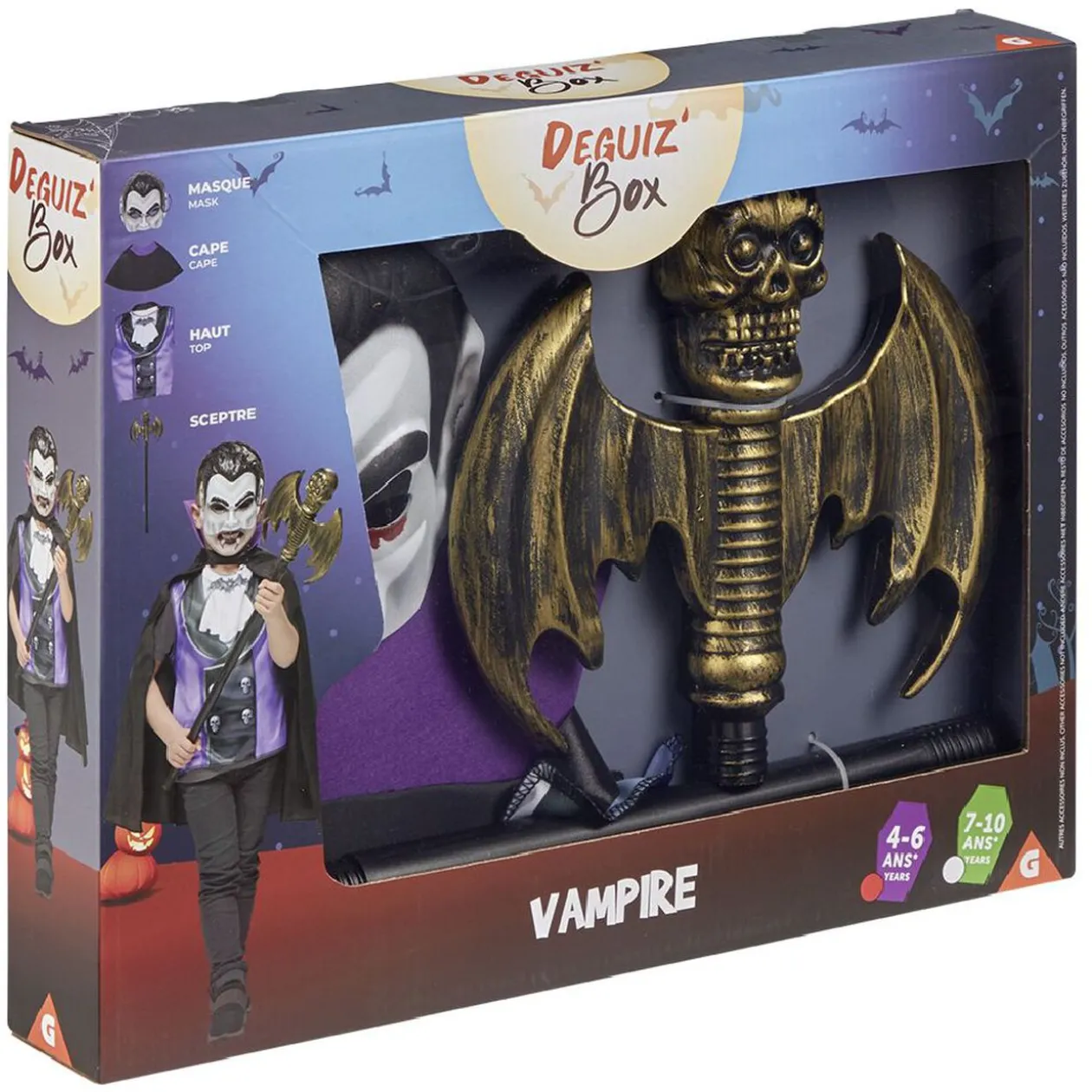 Deguiz'box enfant Halloween vampire 4/6 ans