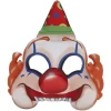 Demi masque clown Halloween enfant