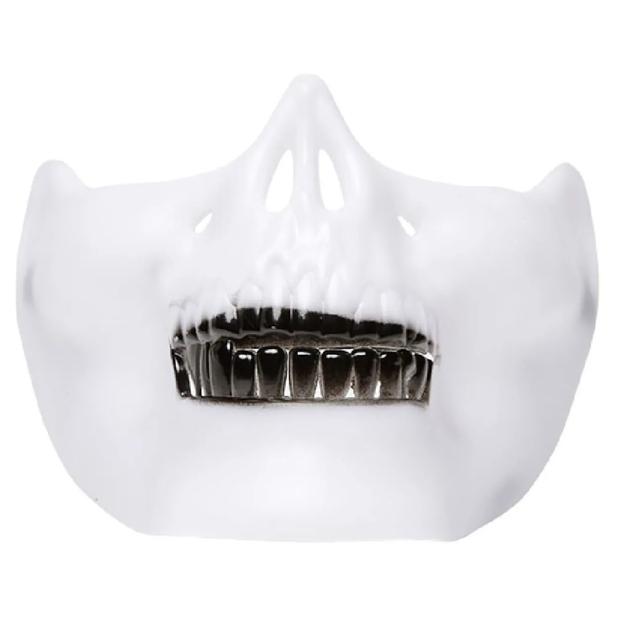 Demi masque de squelette en plastique