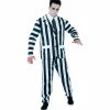 Déguisement adulte costume rayé Halloween taille L