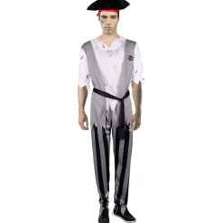Déguisement adulte Halloween pirate tshirt pantalon Taille S