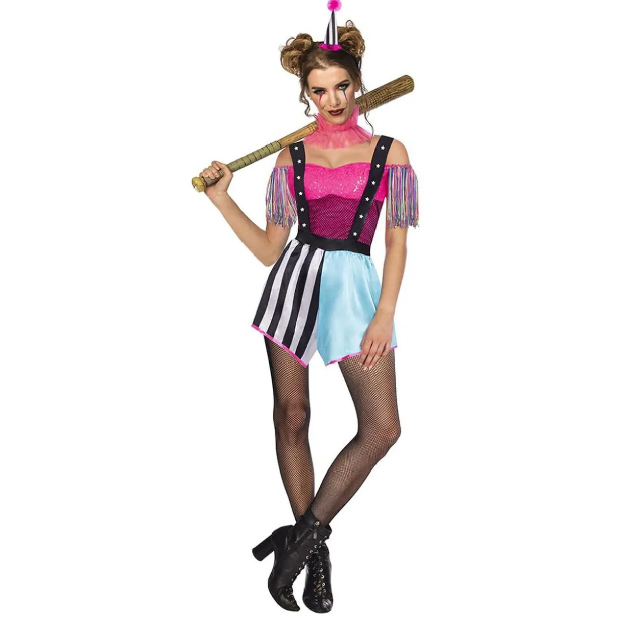 Déguisement adulte Halloween Crazy Girl femme diabolique Taille M
