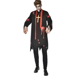 Déguisement adulte Halloween prêtre zombie Taille unique