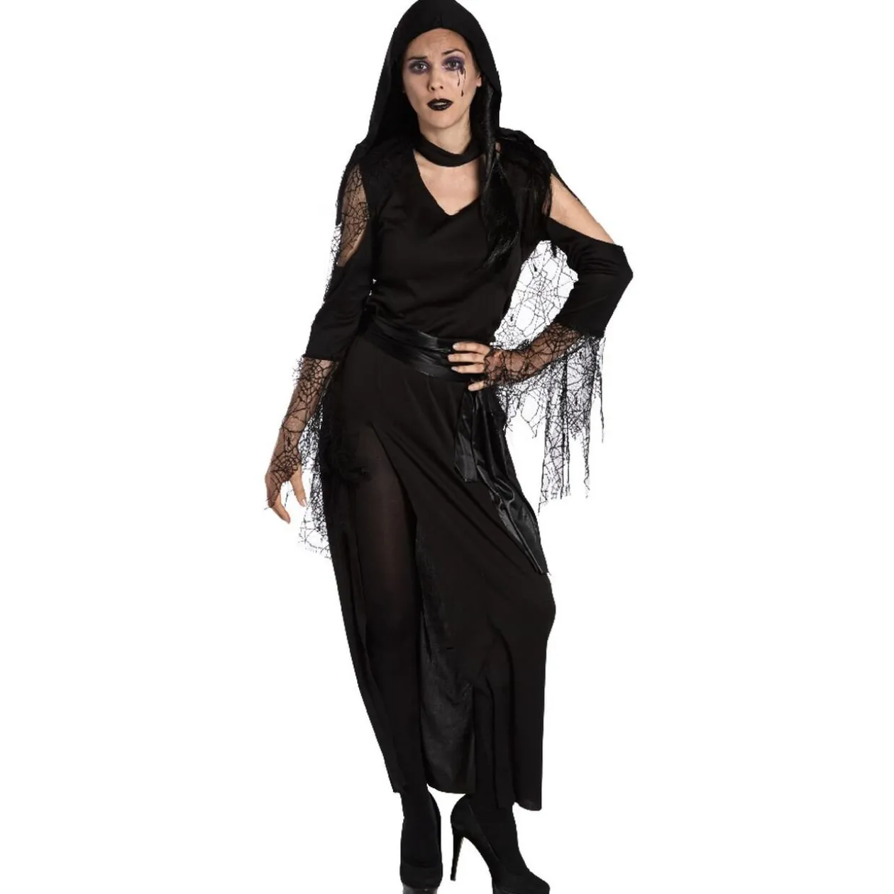 Déguisement adulte Halloween veuve en robe Taille L
