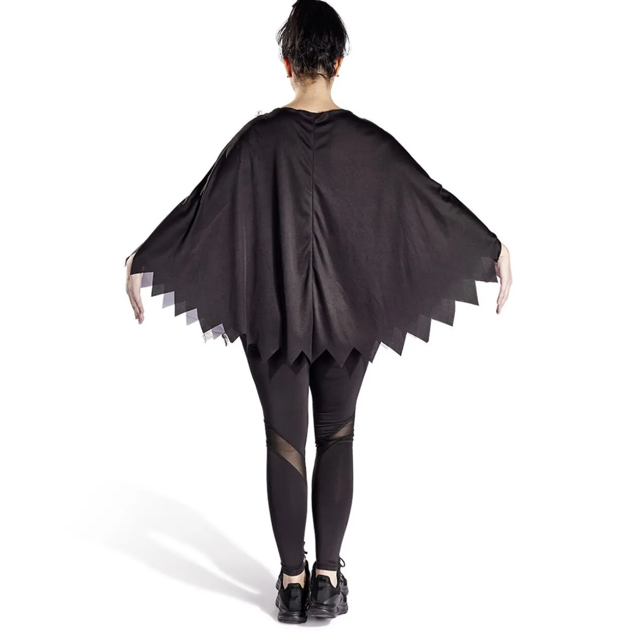 Déguisement adulte Halloween squelette poncho - Taille unique