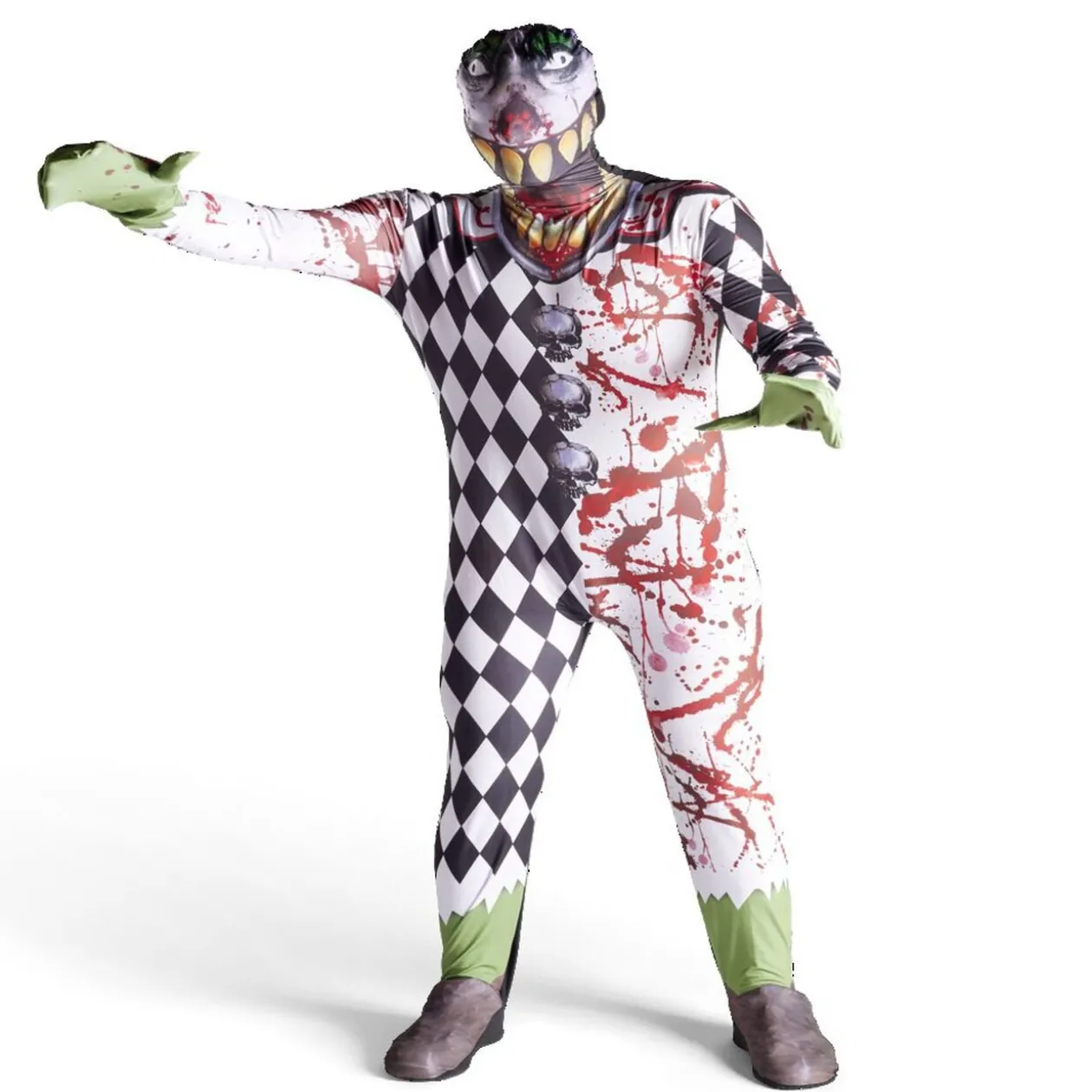 Déguisement adulte Halloween monstre clown combinaison - Taille unique