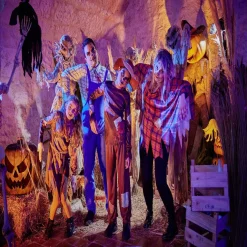 Déguisement adulte Halloween épouvantail poncho - Taille unique