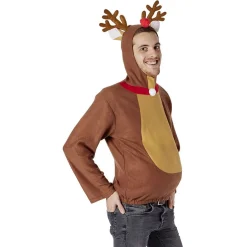 Déguisement adulte pull Renne marron