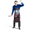 Déguisement adulte tablier clown Halloween taille unique