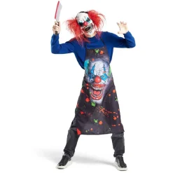 Déguisement adulte tablier clown Halloween taille unique